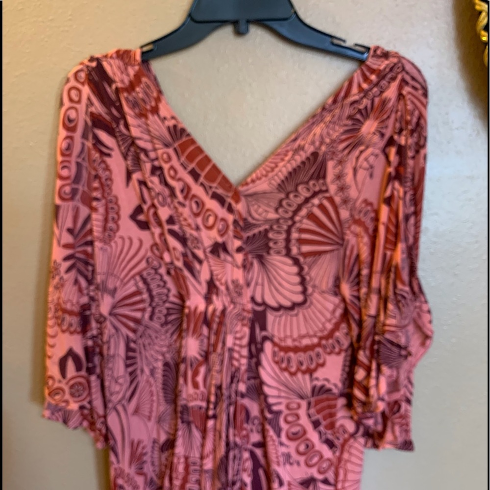 Free People Cut Out Arm Boho Blouse - M fits like L